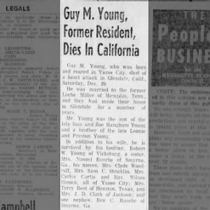 Obituary for Guy M. Young